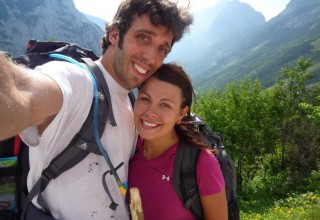 You carried my backpack for miles on this hike in the Alps (such a servant).